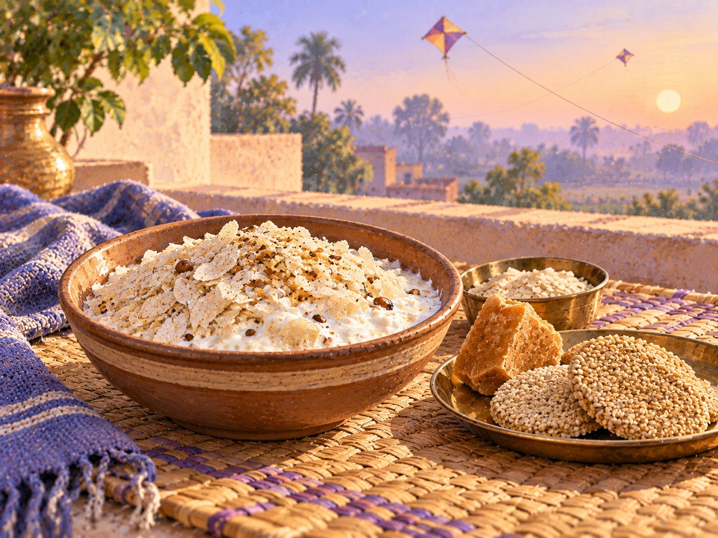 Katarni chura, and the morning of Sankranti