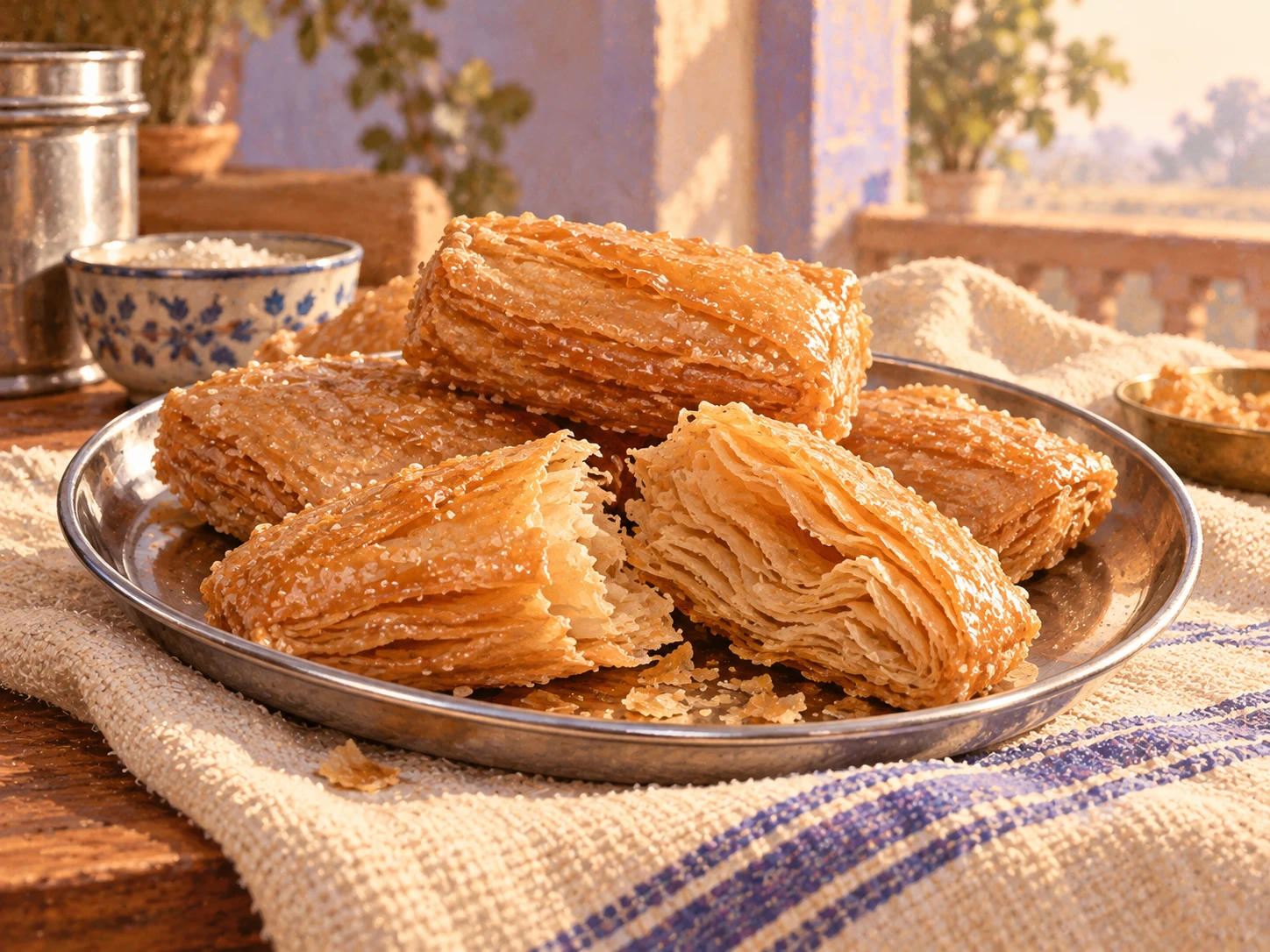 Khaja, layer by layer