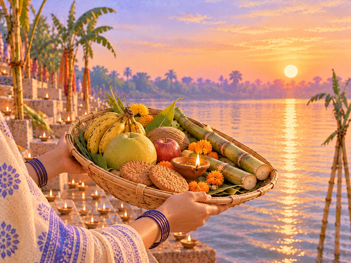 The soop, and the offering at sunrise